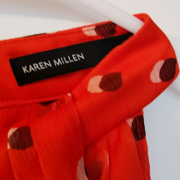 Karen Millen Polka Dot pleated dress - Picture 7 of 7